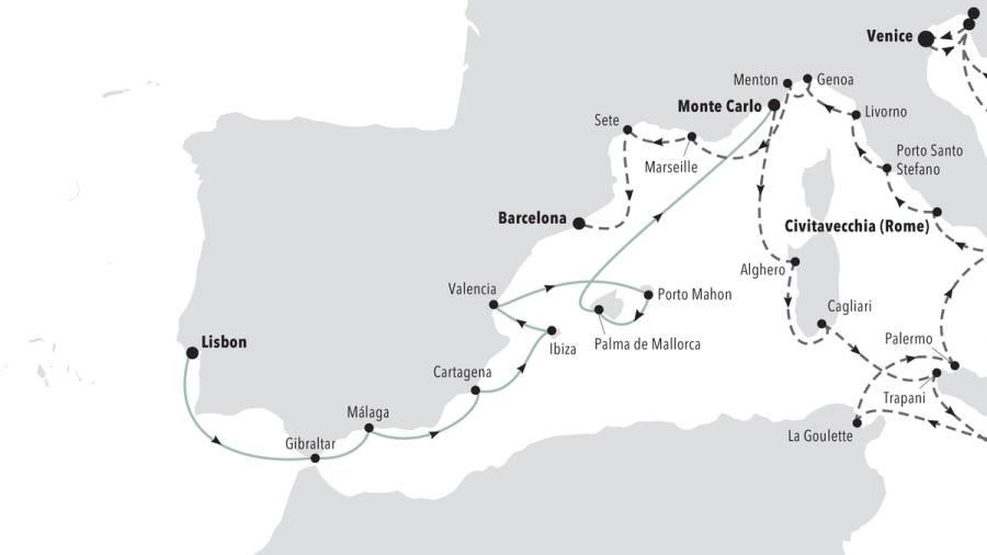 Lisbon to Monte Carlo