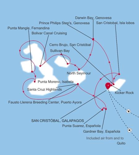San Cristóbal, Galapagos a San Cristóbal, Galapagos