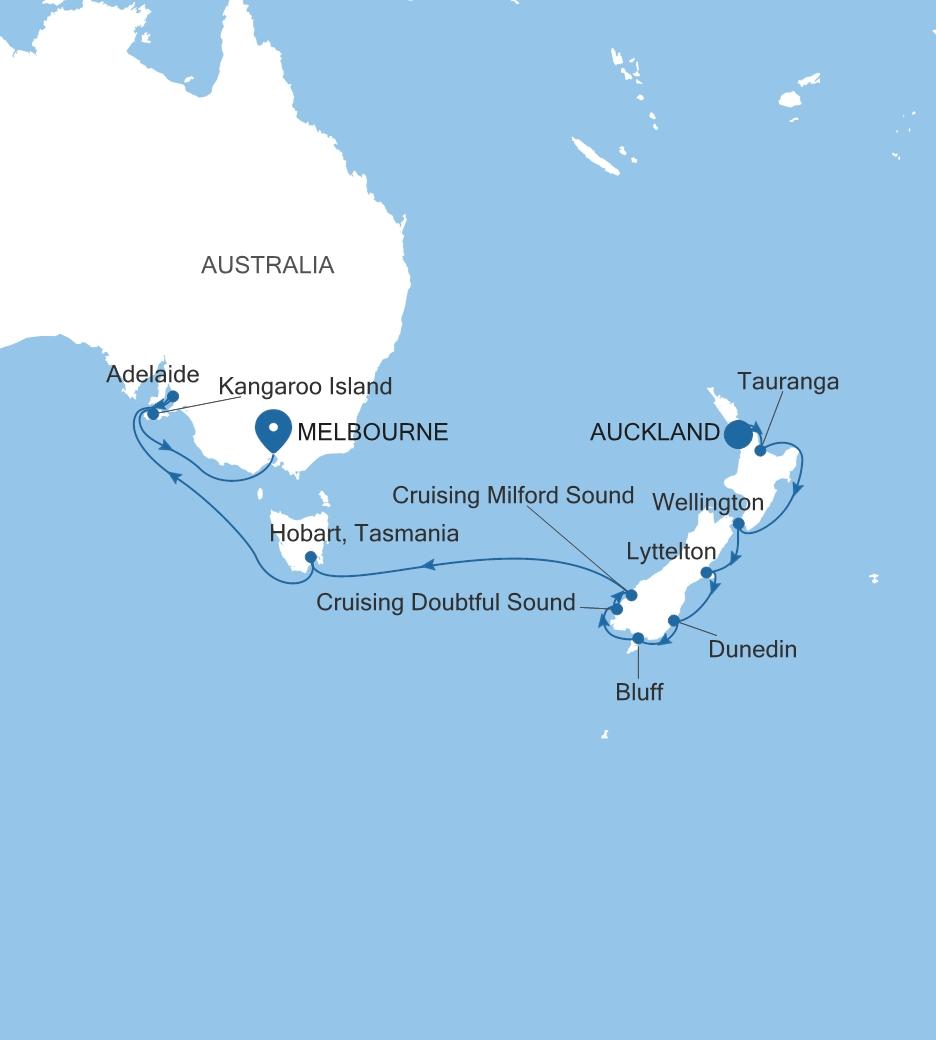AUCKLAND TO MELBOURNE