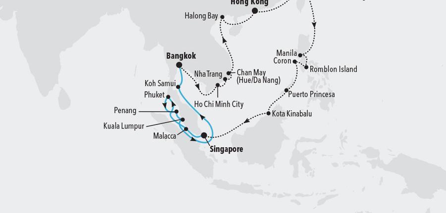 Singapore to Bangkok (Laem Chabang) 