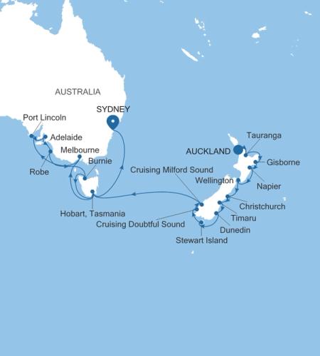 Auckland to Sydney