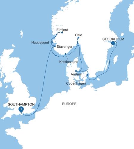 Stockholm a Southampton