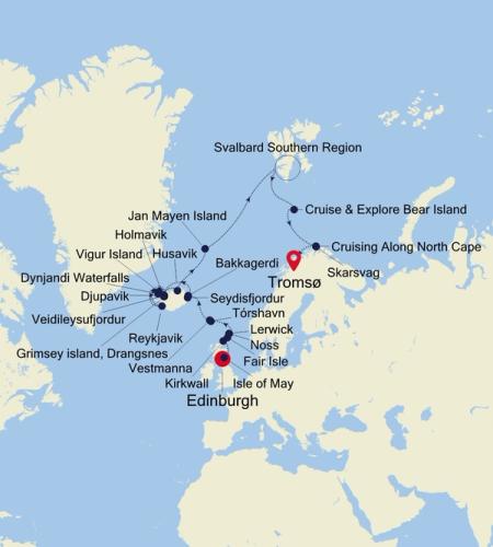 Edinburgh (Leith) à Tromsø