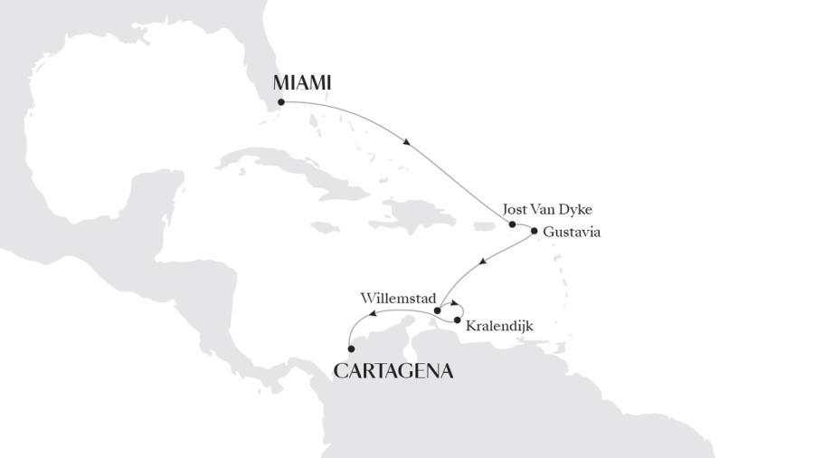 Miami, FL to Cartagena