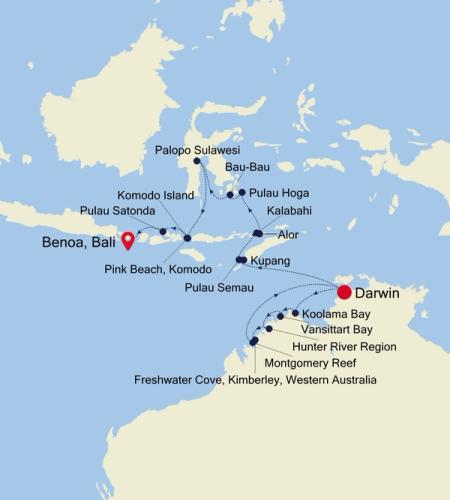 Darwin to Benoa, Bali