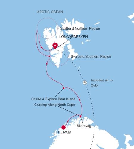 Tromsø a Longyearbyen