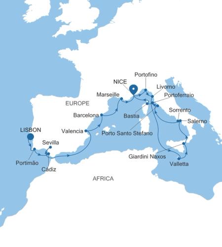 Lisbon to Nice