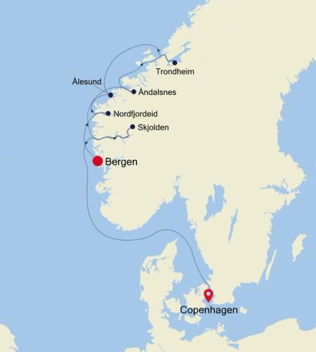 Bergen to Copenhagen