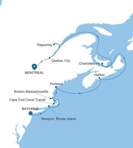 Bayonne, New Jersey nach Montreal
