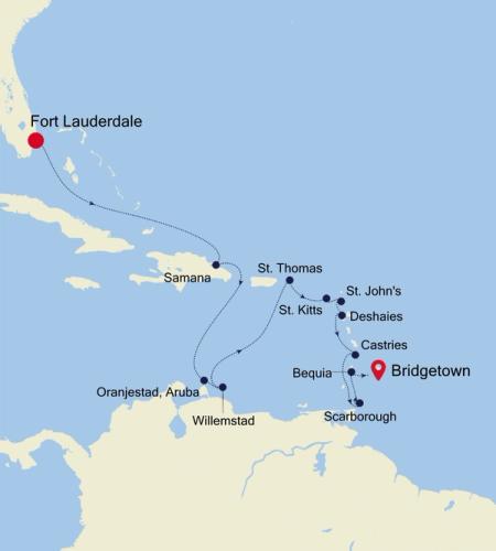 Fort Lauderdale, Florida to Bridgetown