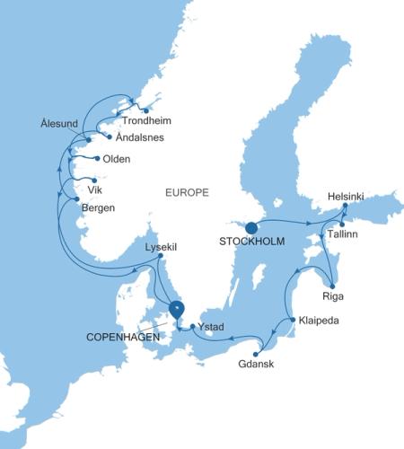 Stockholm nach Copenhagen