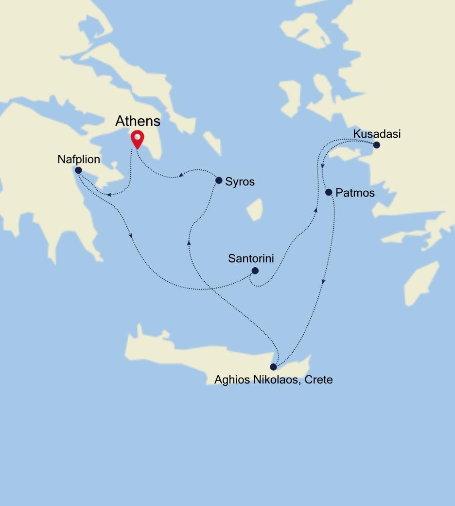 ATHENS (PIRAEUS) TO ATHENS (PIRAEUS)