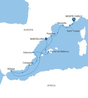 Barcelona to Monte Carlo