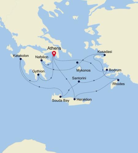 Athens (Piraeus) to Athens (Piraeus)