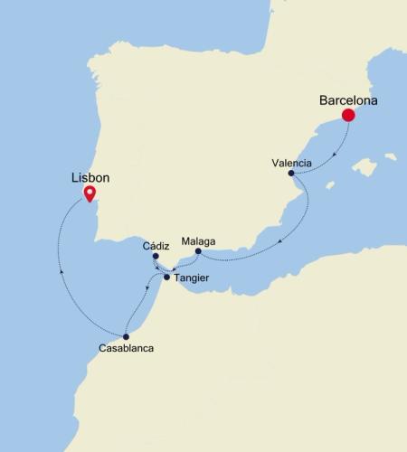 Barcelona to Lisbon