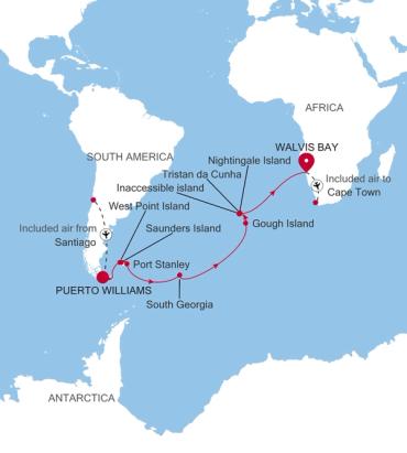 Puerto Williams à Walvis Bay
