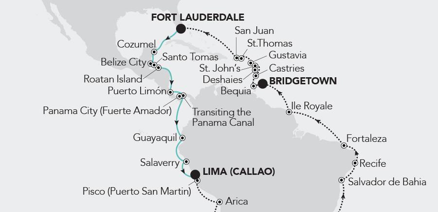 Fort Lauderdale, Florida a Lima (Callao)