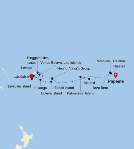 Lautoka to Papeete (Tahiti)