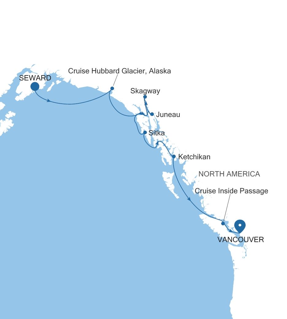 De Seward (Anchorage, Alaska) a Vancouver