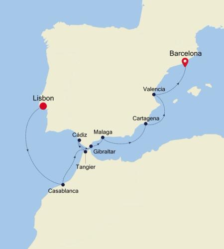 Lisbon to Barcelona