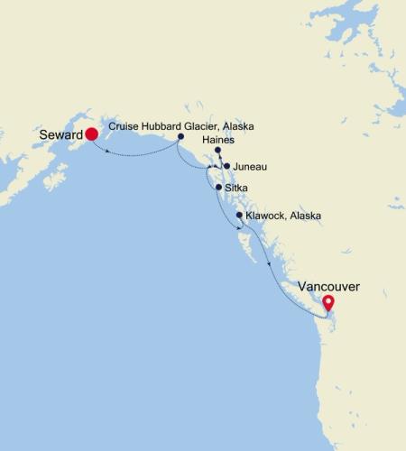 Seward (Anchorage, Alaska) to Vancouver