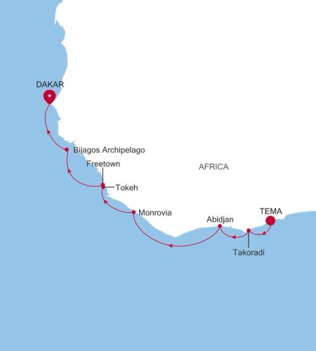 Tema (Accra) à Dakar