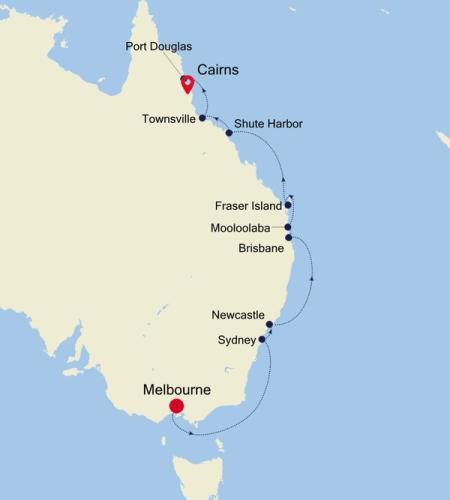 Melbourne to Cairns