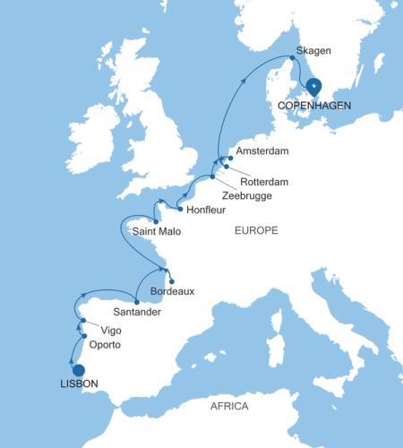 Lisbon a Copenhagen