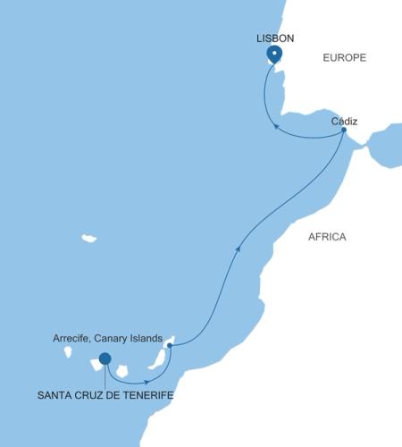 Santa Cruz de Tenerife to Lisbon
