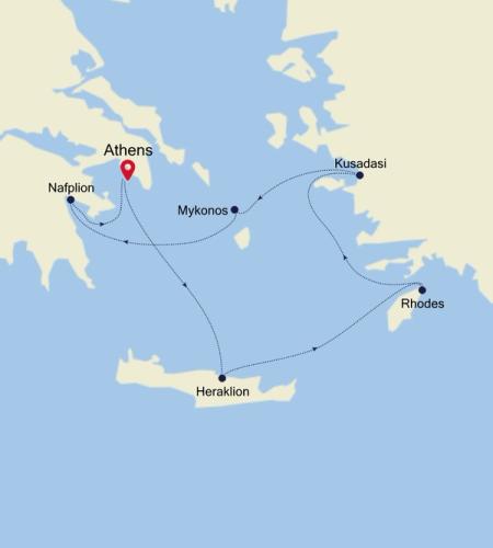 Athens (Piraeus) to Athens (Piraeus)