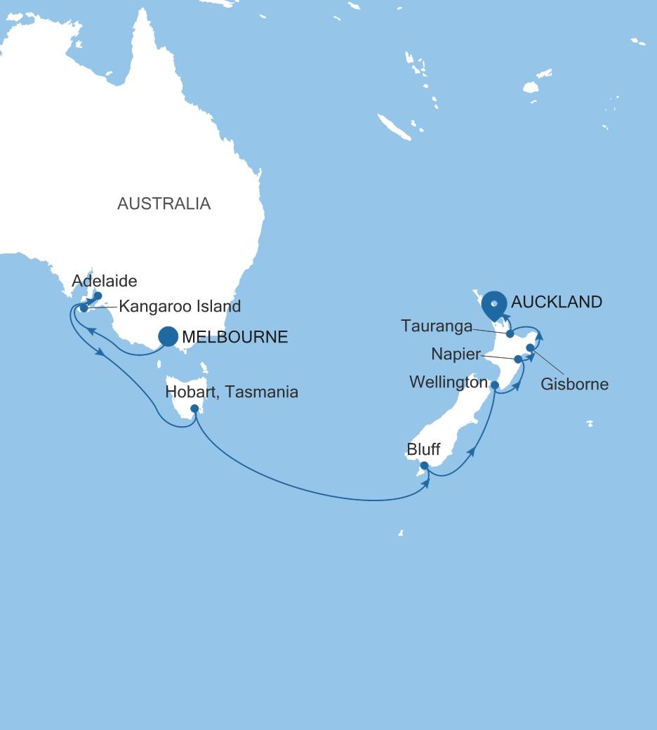 MELBOURNE TO AUCKLAND