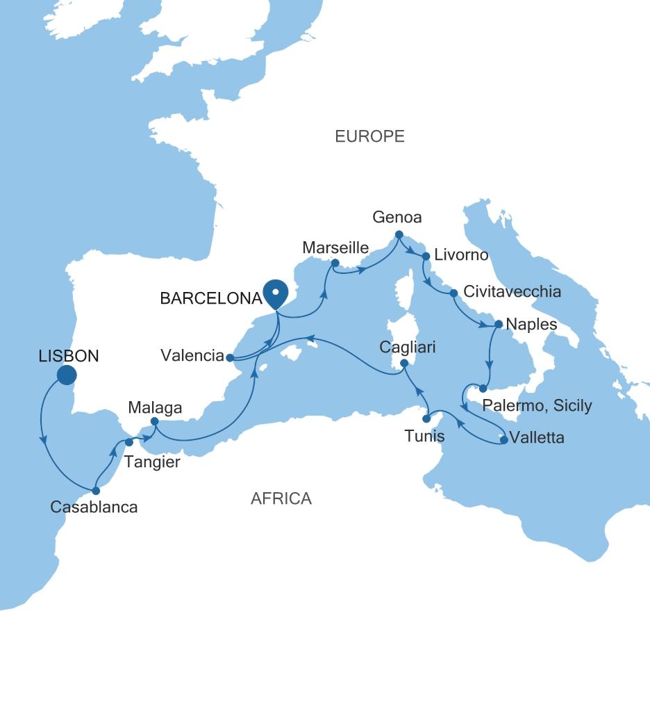 LISBON TO BARCELONA