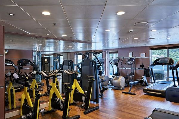 Fitnessbereich an Bord der Silver Whisper