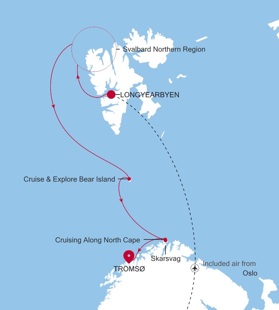 LONGYEARBYEN TO TROMSØ