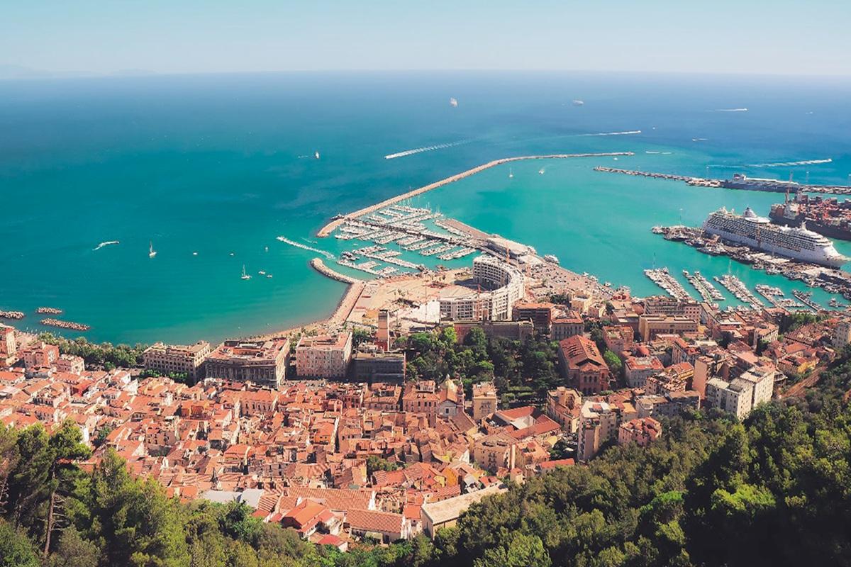 Salerno on Foot with Cathedral