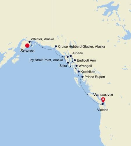 Seward (Anchorage, Alaska) to Vancouver