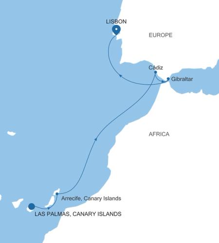Las Palmas, Canary Islands a Lisbon