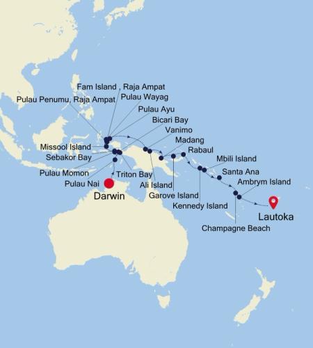 Darwin to Lautoka