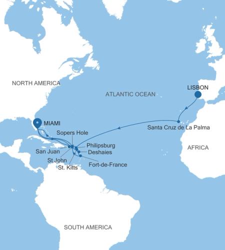 Lisbon nach Miami, FL