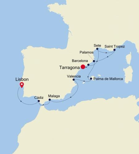 Tarragona to Lisbon