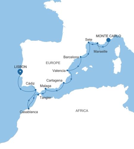 Monte Carlo nach Lisbon