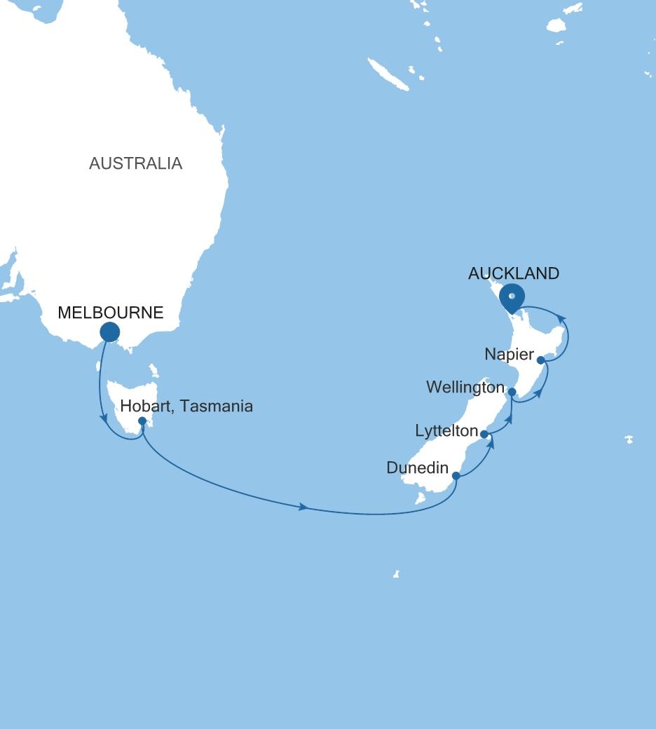 MELBOURNE TO AUCKLAND