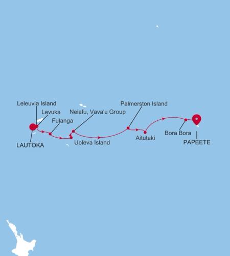 Lautoka a Papeete (Tahiti)