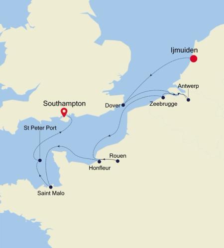 Ijmuiden (Amsterdam) to Southampton