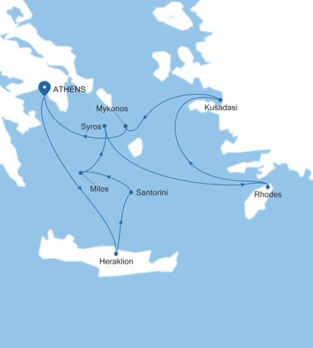 Athens (Piraeus) to Athens (Piraeus)