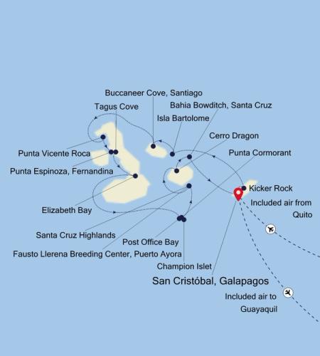 San Cristóbal, Galapagos a San Cristóbal, Galapagos