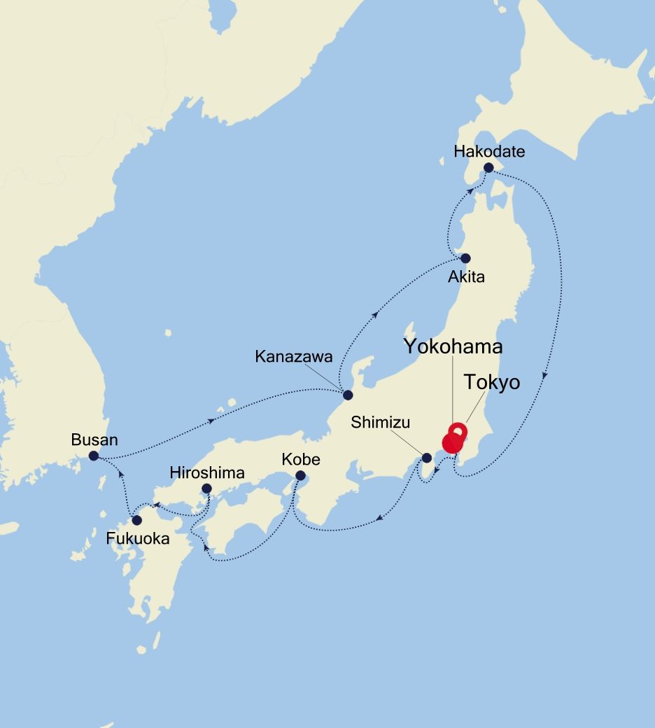 Cruise from Yokohama (Tokyo) to Tokyo - SM240417014 | Silversea