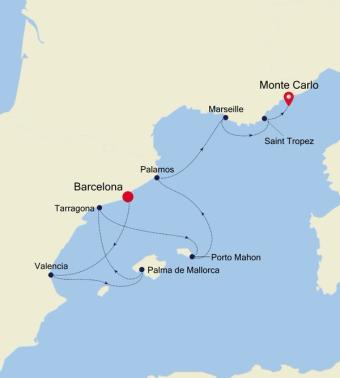 Barcelona to Monte Carlo