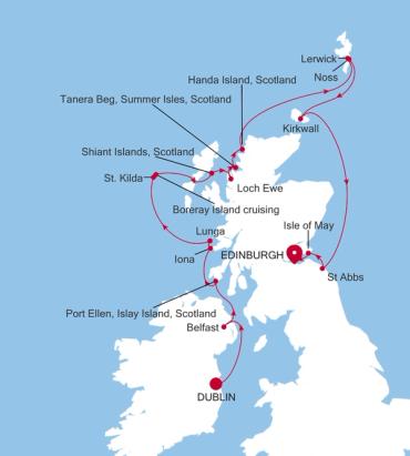 Dublin à Edinburgh (Leith)