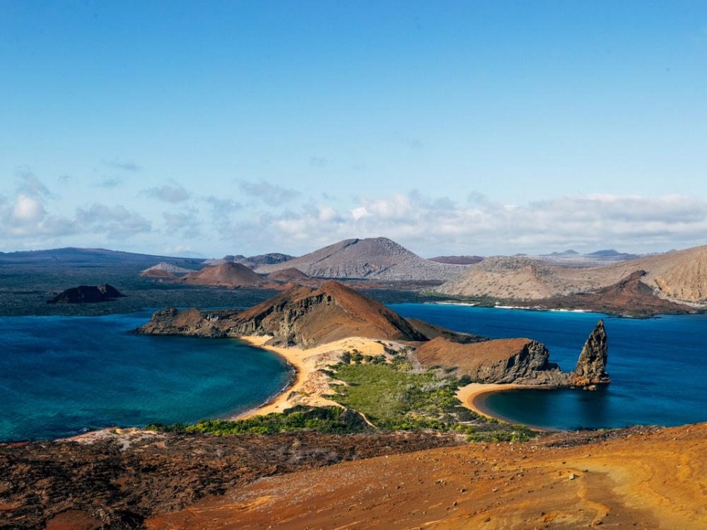 Pinnacle Rock on Bartolomé Island in the Galápagos